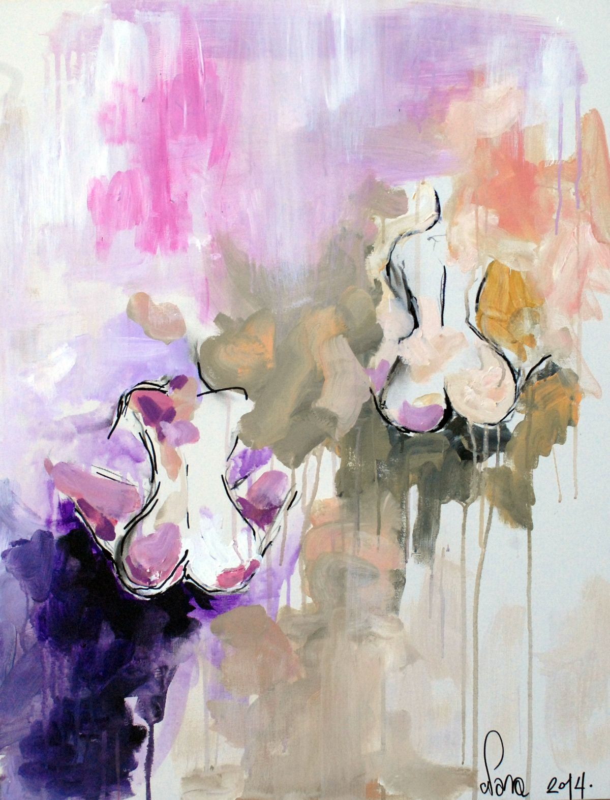 Slika 15 I Autor: Nora Evetović (Srbija) I Naziv: Selfie I Tehnika: Akril na platnu I Dimenzija: 90x70 cm I Cijena: 200 eura